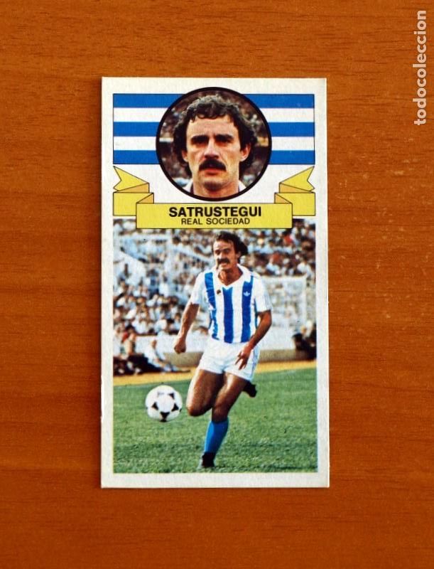 Cromos de f&uacute;tbol: Real Sociedad - Satr&uacute;stegui - Ediciones Este Liga 1985-1986, 85-86 - Nunca pegado
