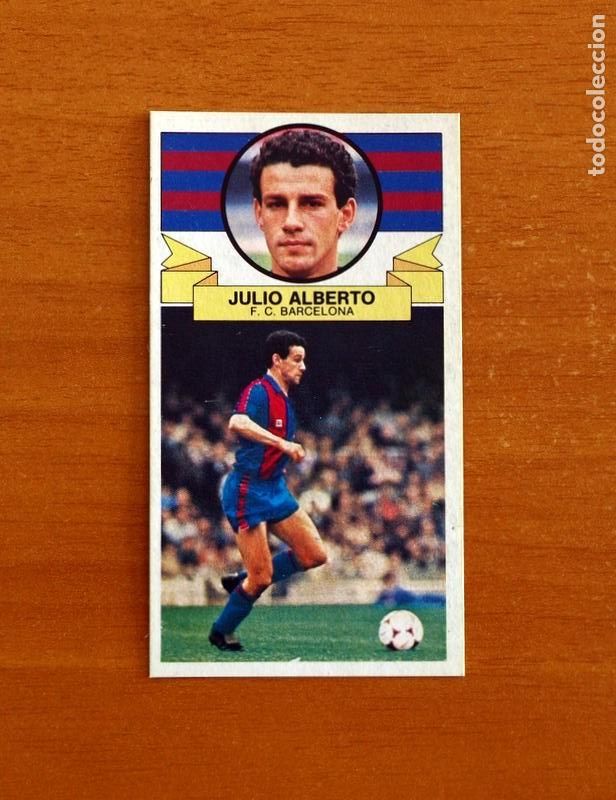 Cromos de f&uacute;tbol: F&uacute;tbol Club Barcelona - Julio Alberto - Ediciones Este Liga 1985-1986, 85-86 - Nunca pegado