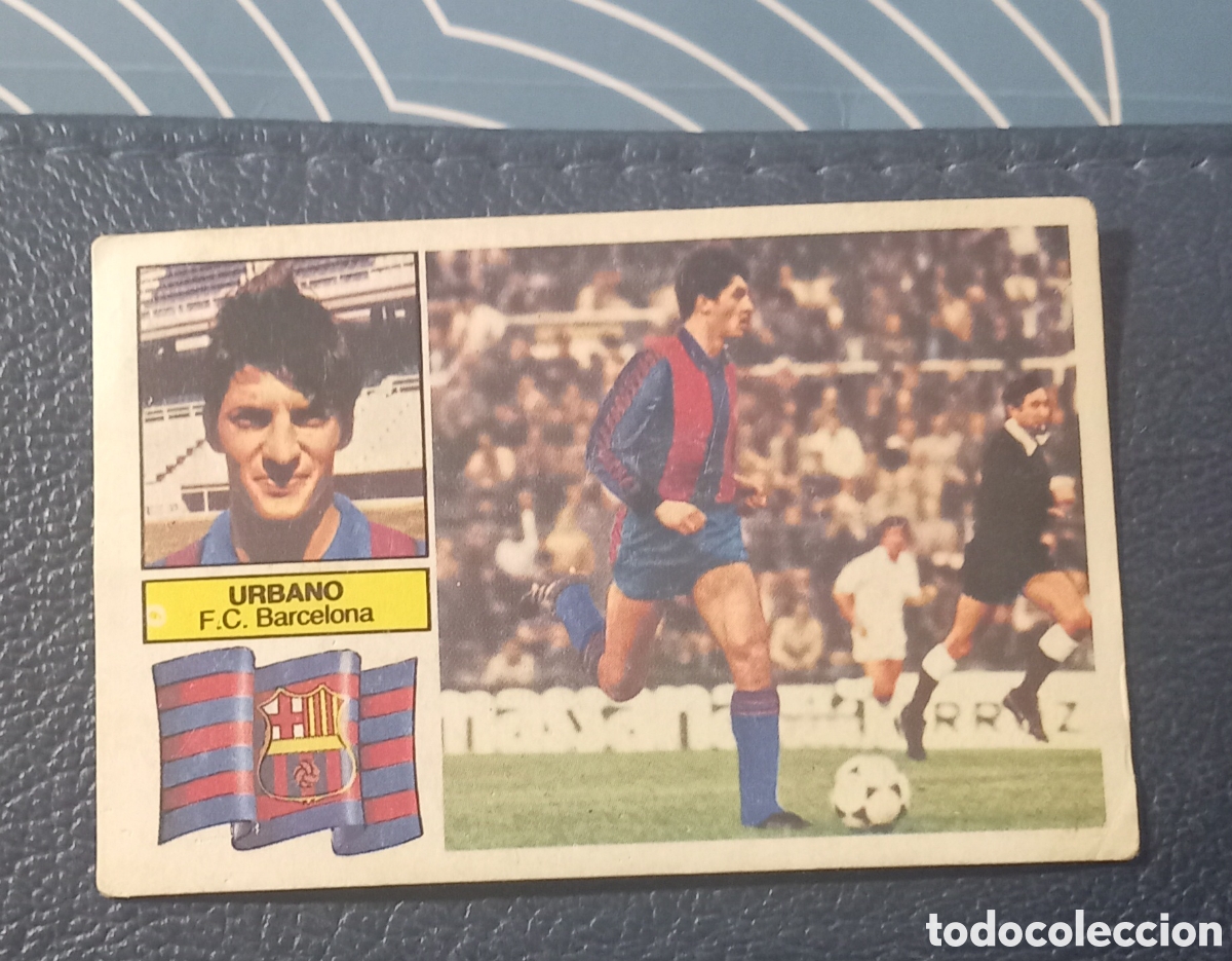 Cromos de f&uacute;tbol: Urbano VERSION 82 83 SIN FCB NUNCA PEGADO