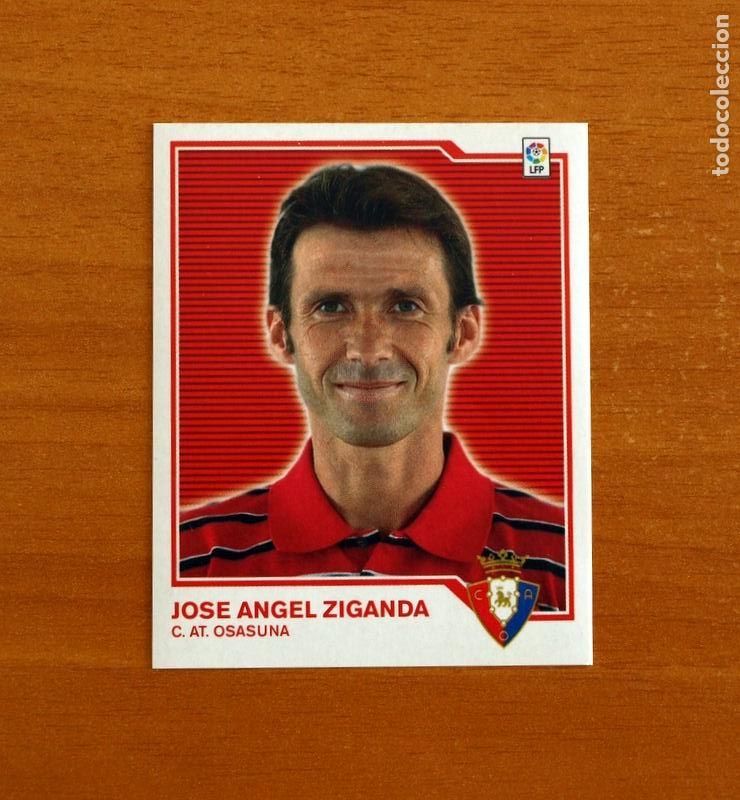 Football Stickers: Osasuna - Jos&eacute; &Aacute;ngel Ziganda, Entrenador - Liga 2007-2008, 07-08 - Ediciones Este - Nunca pegado
