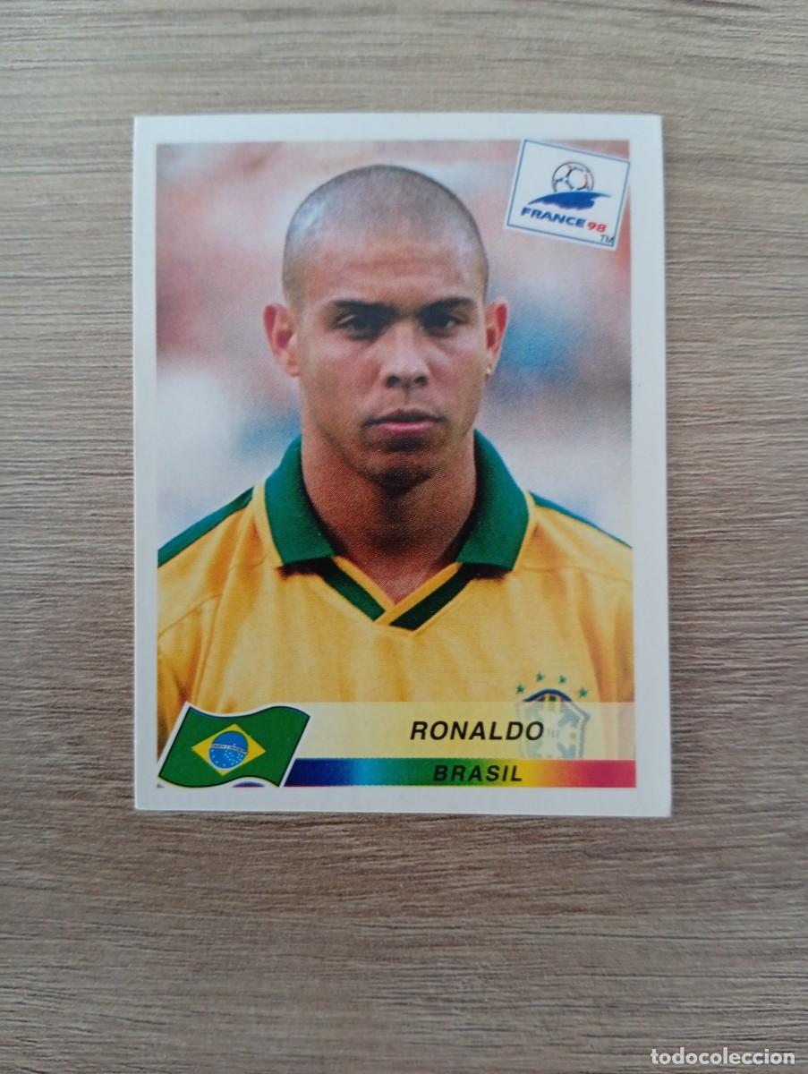 Cromos de f&uacute;tbol: RONALDO 28 BRASIL PANINI FRANCIA 1998 98 SIN PEGAR NUNCA PEGADO
