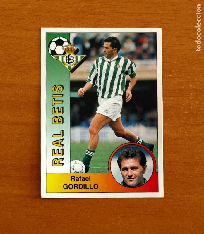 Fu&szlig;ball-Sticker: Real Betis - N&ordm; 79 Rafael Gordillo - Editorial Panini 1994-1995, 94-95 - Nunca pegado