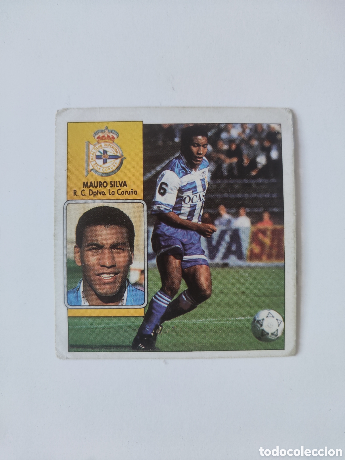 Cromos de f&uacute;tbol: Este 92 93 sin pegar Deportivo Coru&ntilde;a Mauro Silva coloca