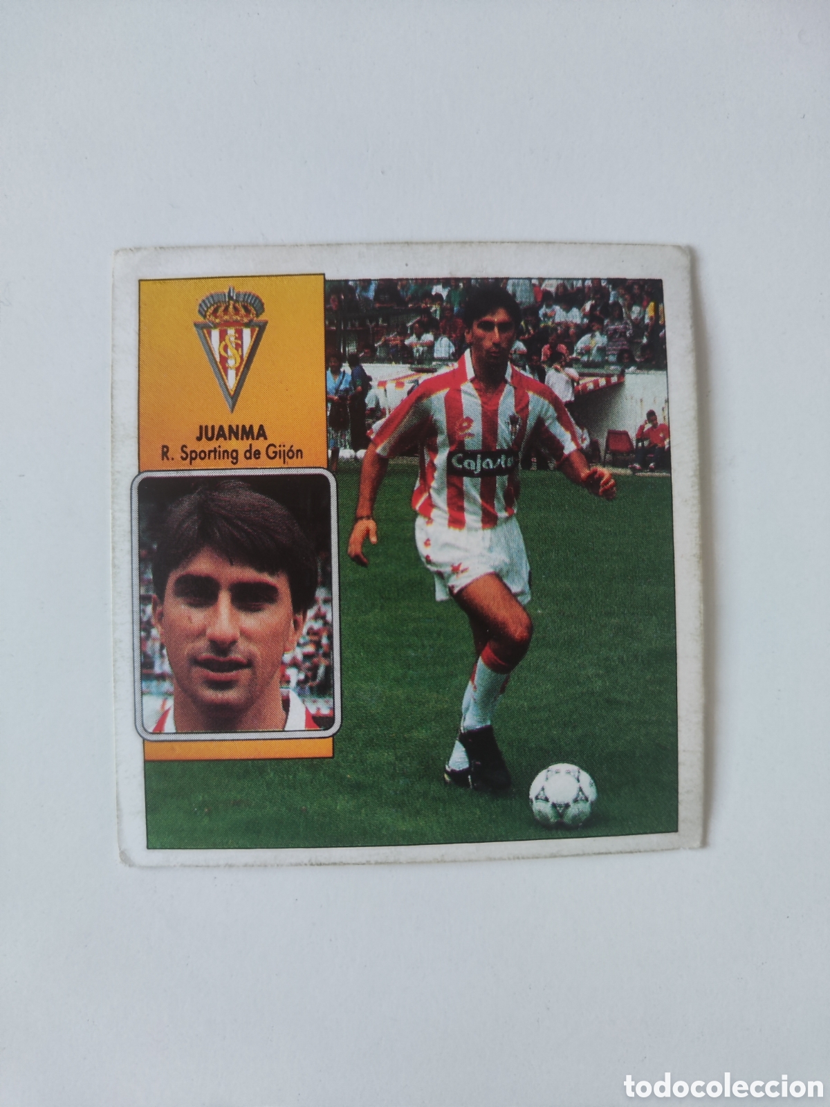 Cromos de f&uacute;tbol: Este 92 93 sin pegar Sporting Gij&oacute;n Juanma baja