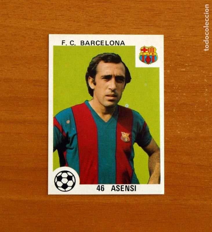 Cromos de f&uacute;tbol: F&uacute;tbol Club Barcelona - N&ordm; 46 Asensi - Editorial Maga 1978-1979, 78-79 - Nunca pegado