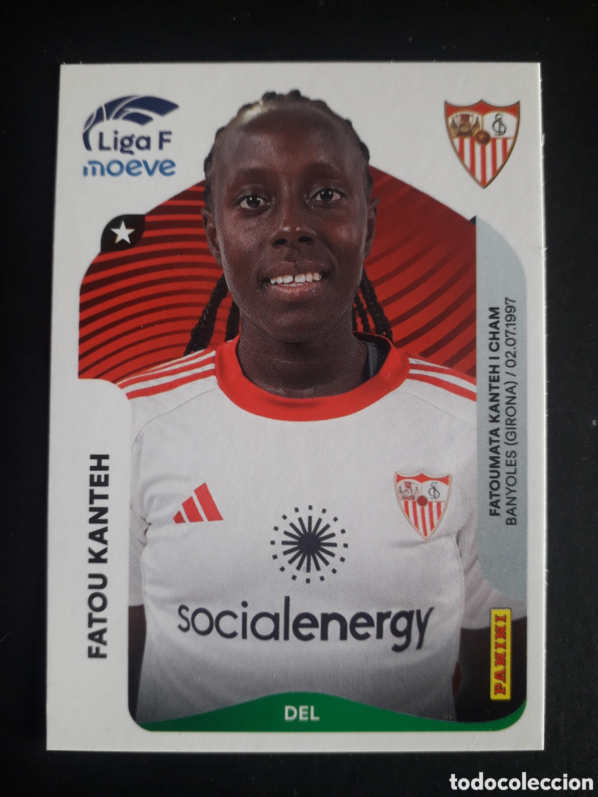 Cromos de f&uacute;tbol: FATOU KANTEH SEVILLA N&deg; 321 LIGA F FEMENINA 2025 2026 25 26 PANINI SIN PEGAR PEDIDO M&Iacute;NIMO 3&euro;
