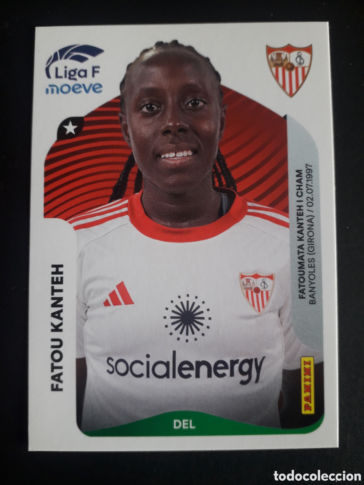 Cromos de f&uacute;tbol: FATOU KANTEH SEVILLA N&deg; 321 LIGA F FEMENINA 2025 2026 25 26 PANINI SIN PEGAR PEDIDO M&Iacute;NIMO 3&euro;