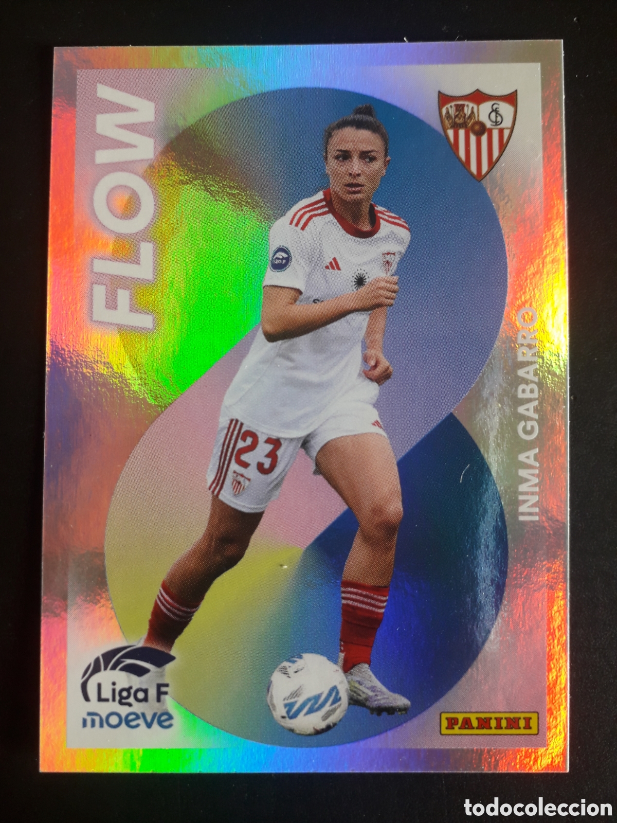 Cromos de f&uacute;tbol: INMA GABARRO SEVILLA FLOW N&deg; 356 LIGA F FEMENINA 2025 2026 25 26 PANINI SIN PEGAR PEDIDO M&Iacute;NIMO 3&euro;.