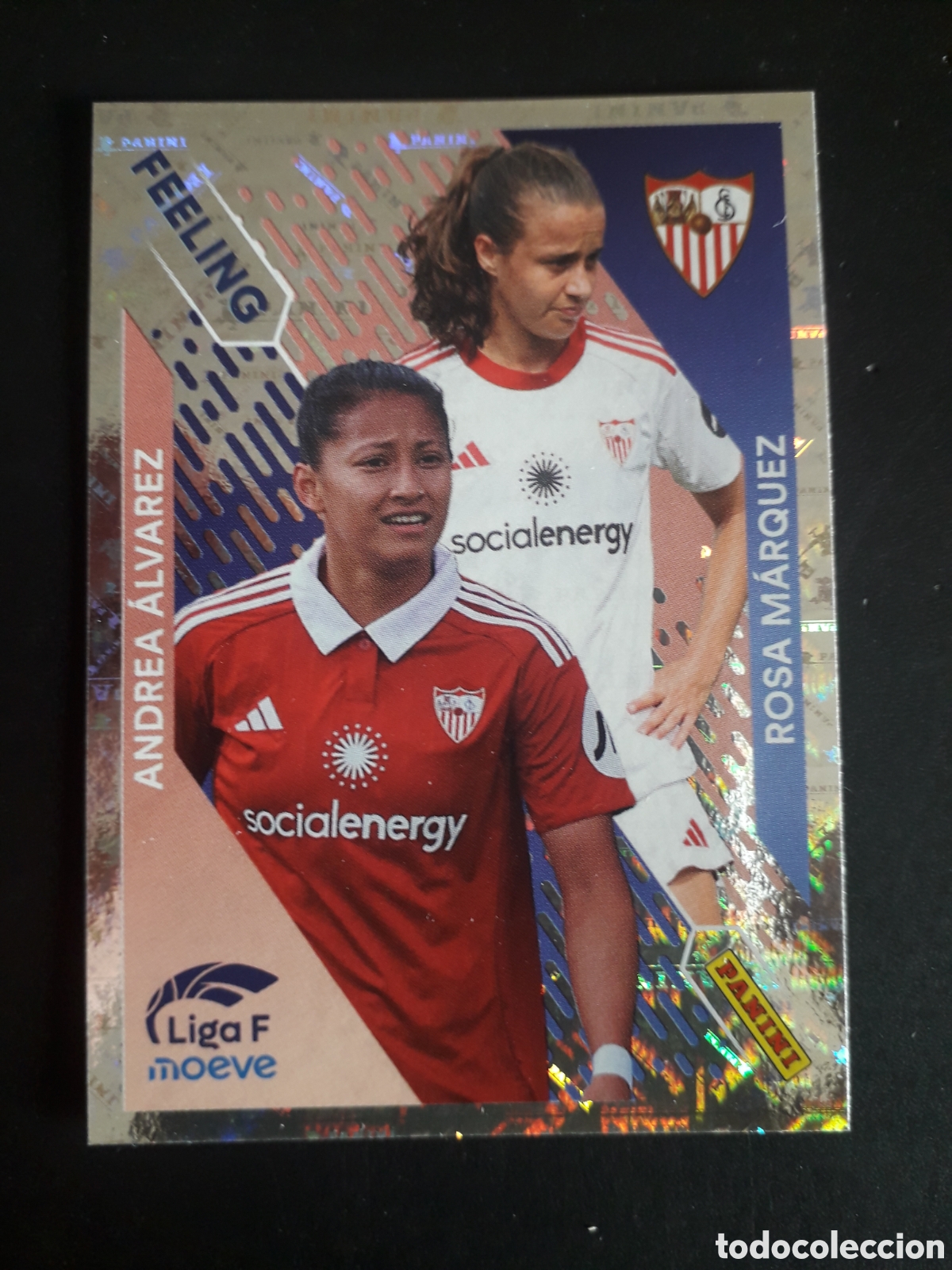 Cromos de f&uacute;tbol: ANDREA &Aacute;LVAREZ/ROSA M&Aacute;RQUEZ SEVILLA FEELONG N&deg; 371 LIGA F FEMENINA 2025 2026 25 26 PEDIDO M&Iacute;NIMO 3&euro;