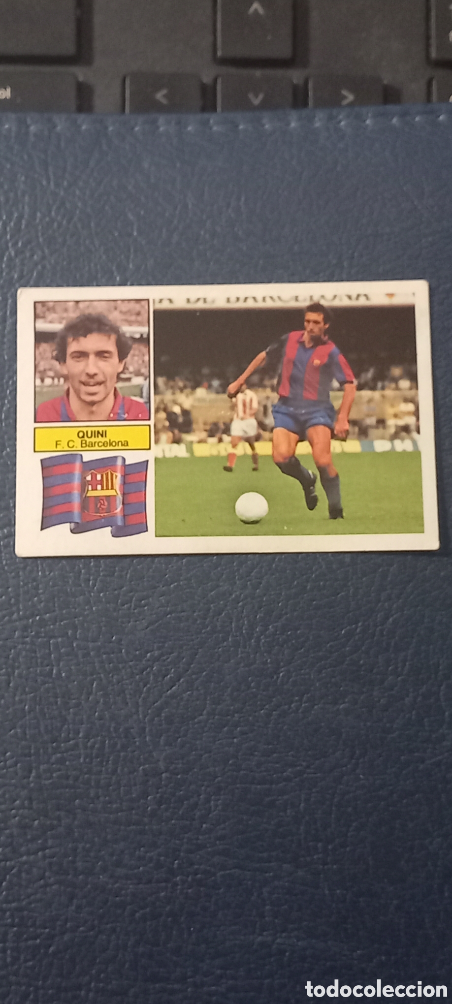 Cromos de f&uacute;tbol: Quini 82 83 SIN FCB NUNCA PEGADO
