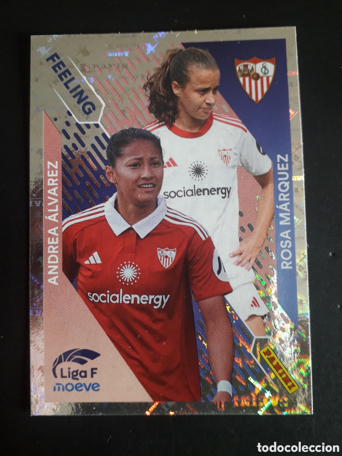 Cromos de f&uacute;tbol: ANDREA &Aacute;LVAREZ/ROSA M&Aacute;RQUEZ SEVILLA FEELONG N&deg; 371 LIGA F FEMENINA 2025 2026 25 26 PEDIDO M&Iacute;NIMO 3&euro;
