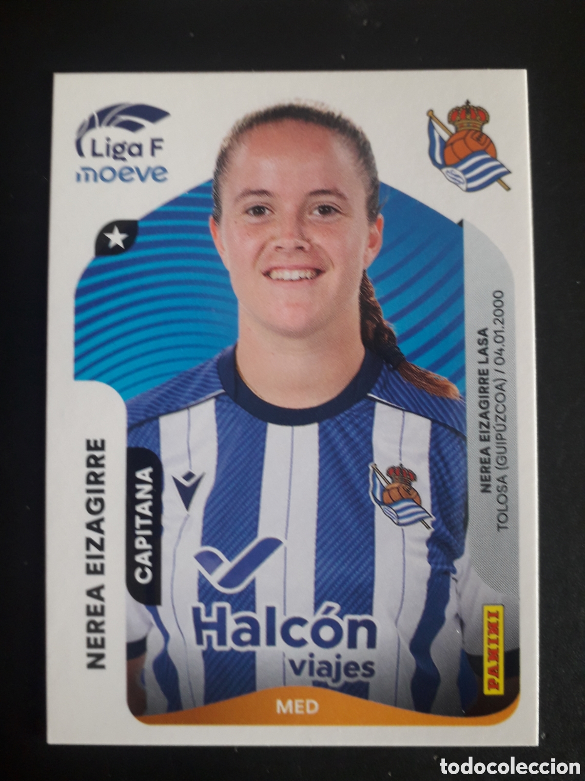 Cromos de f&uacute;tbol: NEREA EIZAGUIRRE REAL SOCIEDAD N&deg; 296 LIGA F FEMENINA 2025 2026 25 26 PANINI SIN PEG PEDIDO M&Iacute;NIM 3&euro;