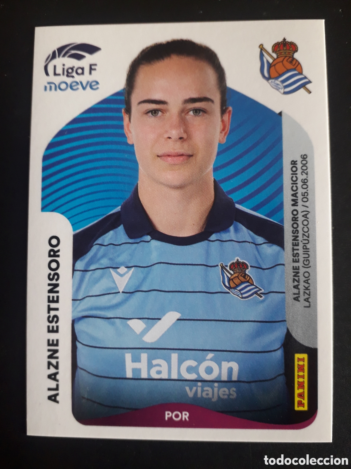Cromos de f&uacute;tbol: ALAZNE ESTENSORO REAL SOCIEDAD N&deg; 285 LIGA F FEMENINA 2025 2026 25 26 PANINI SIN PEG PEDIDO M&Iacute;NIM 3&euro;