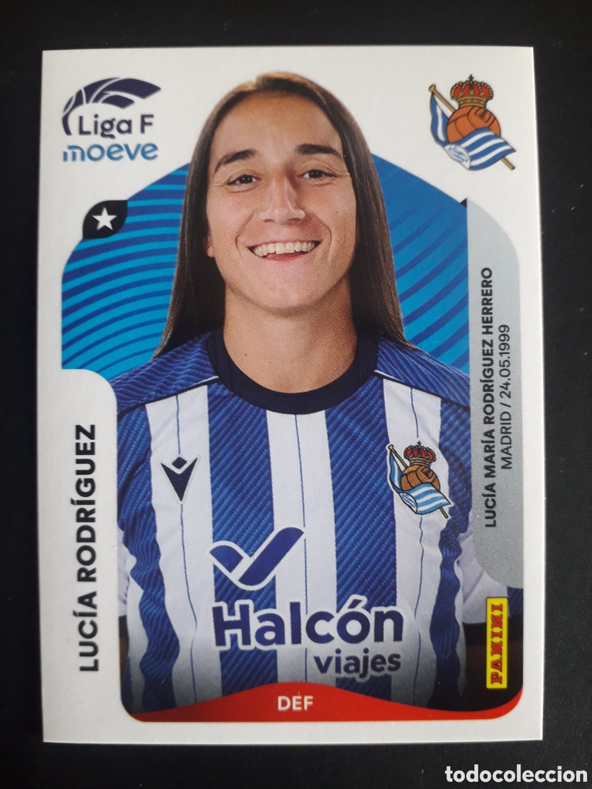 Cromos de f&uacute;tbol: LUC&Iacute;A RODR&Iacute;GUEZ REAL SOCIEDAD N&deg; 287 LIGA F FEMENINA 2025 2026 25 26 PANINI SIN PEG PEDIDO M&Iacute;NIMO 3&euro;