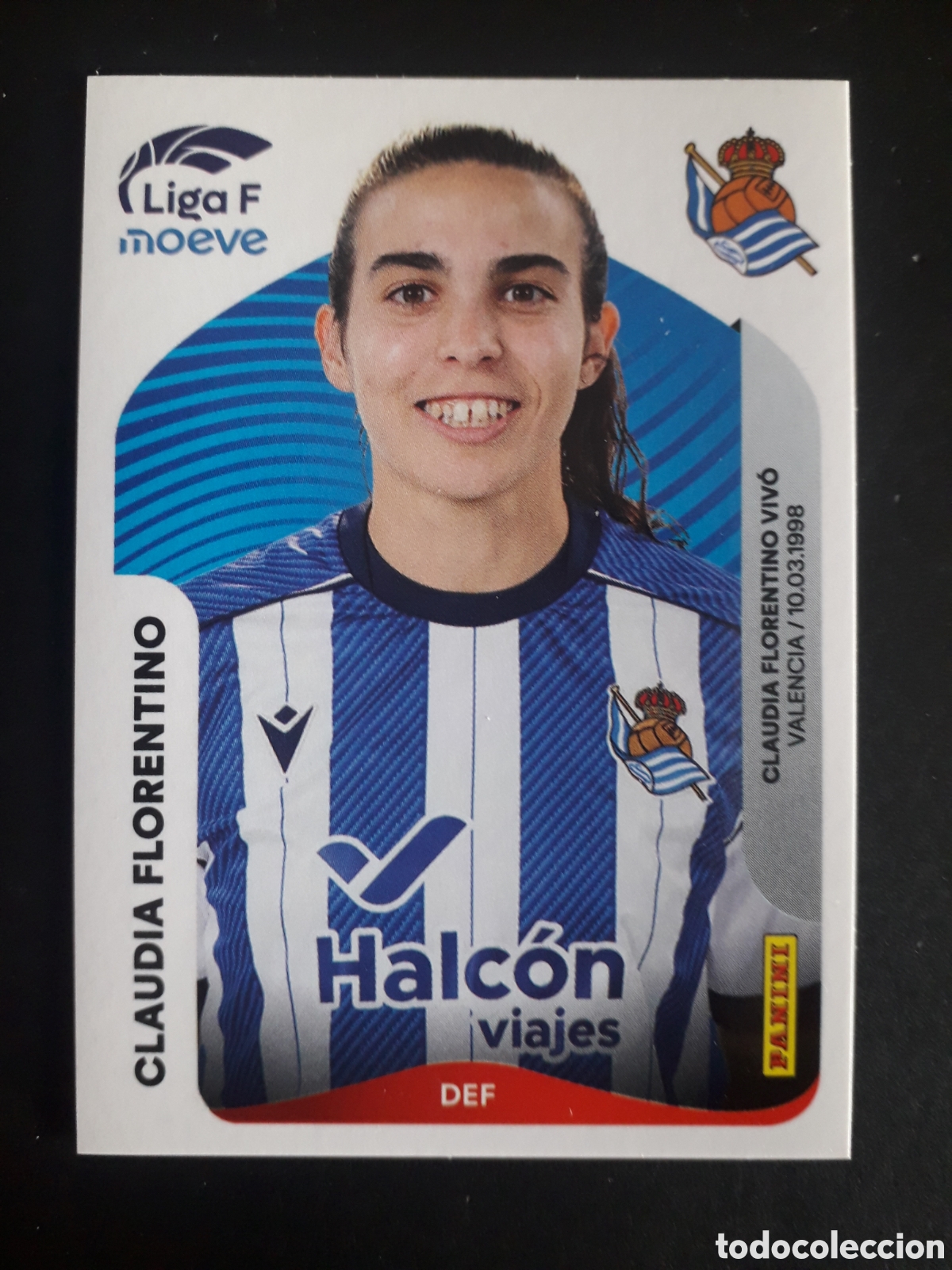 Cromos de f&uacute;tbol: CLAUDIA FLORENTINO REAL SOCIEDAD N&deg; 288 B LIGA F FEMENINA 2025 2026 25 26 PANINI PEDIDO M&Iacute;NIMO 3&euro;