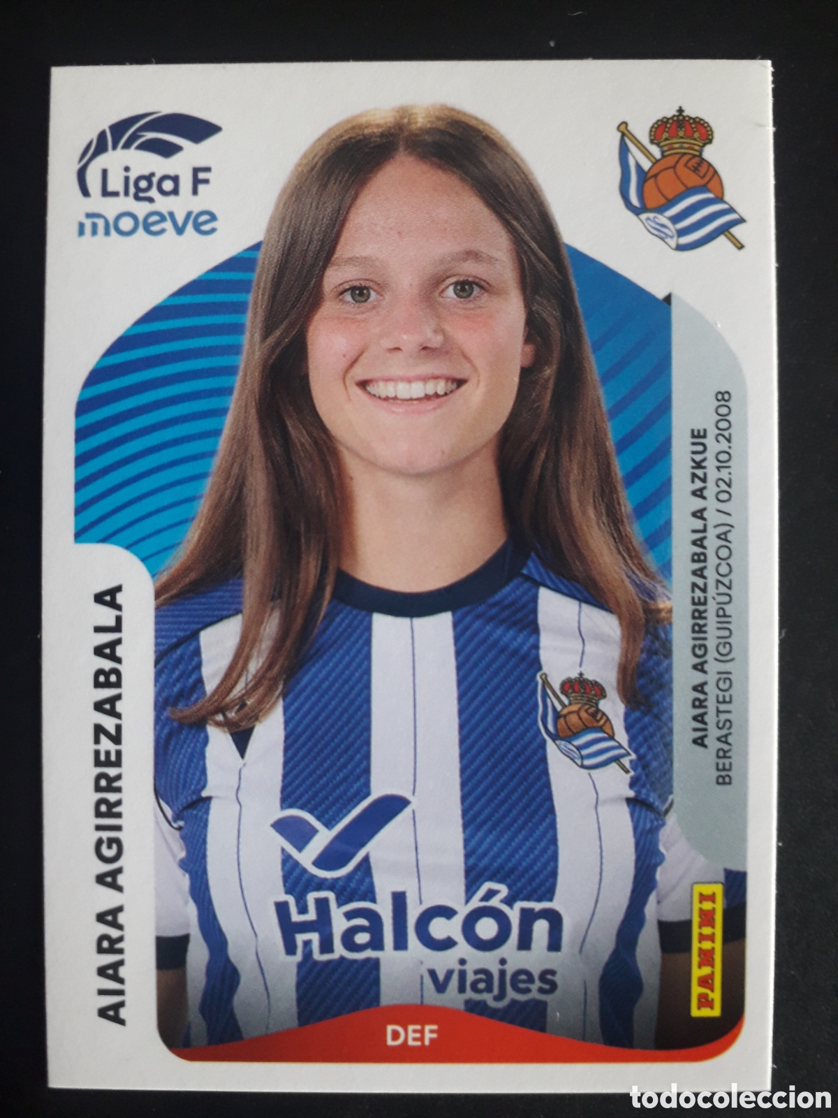 Figurine di Calcio: AIARA AGIRREZABALA REAL SOCIEDAD N&deg; 291 LIGA F FEMENINA 2025 2026 25 26 PANINI PEDIDO M&Iacute;NIMO 3&euro;