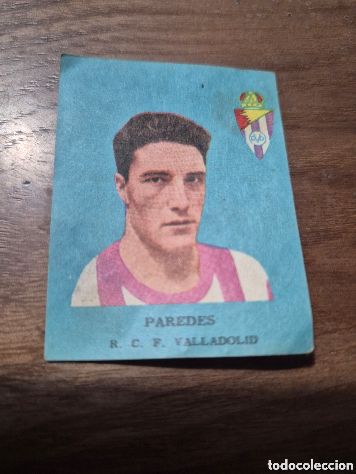 Cromos de f&uacute;tbol: PAREDES R C F VALLADOLID FUTBOL 1963 DISGRA FHER