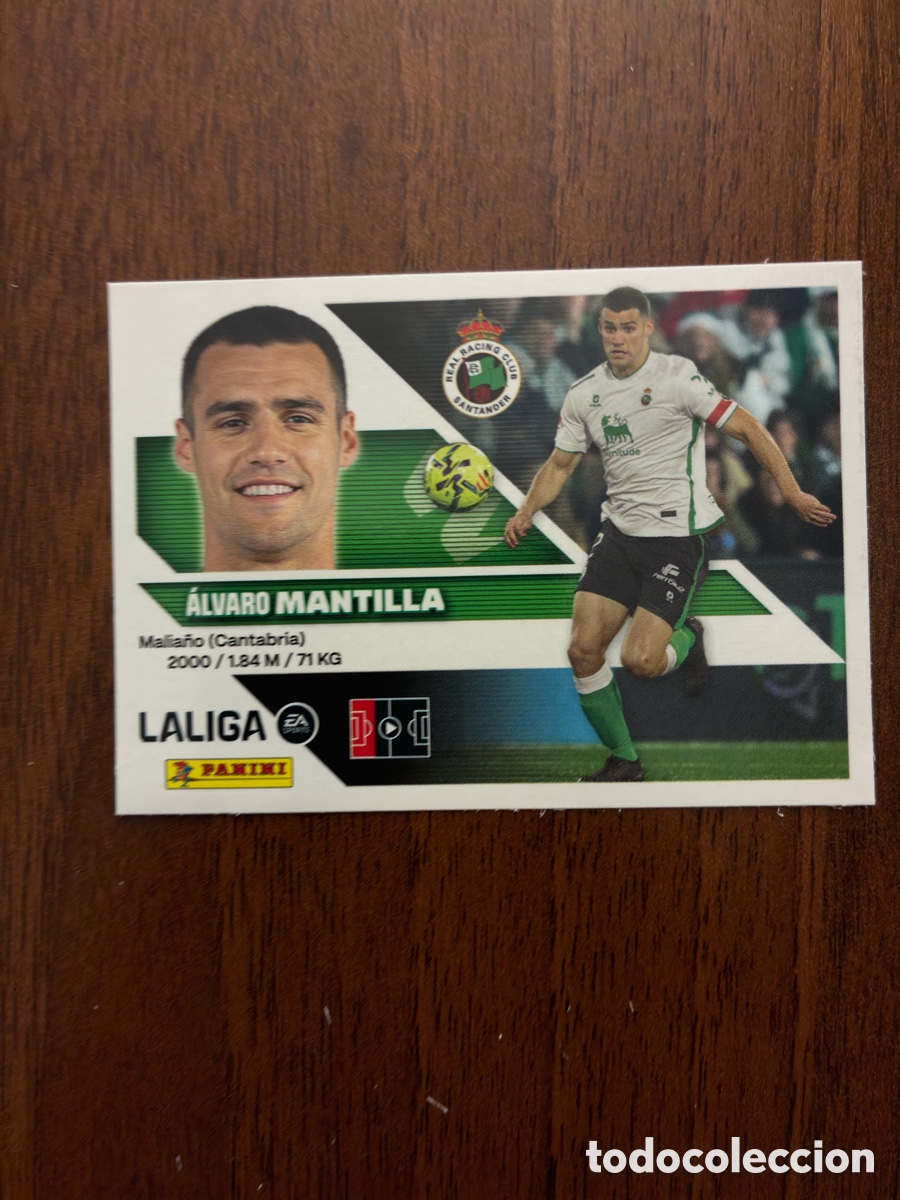 Cromos de f&uacute;tbol: Cromo &Aacute;lvaro Mantilla - N&ordm; 5 - Real Racing Club Liga EA Sports 2026-27 Panini (Nuevo sin pegar)