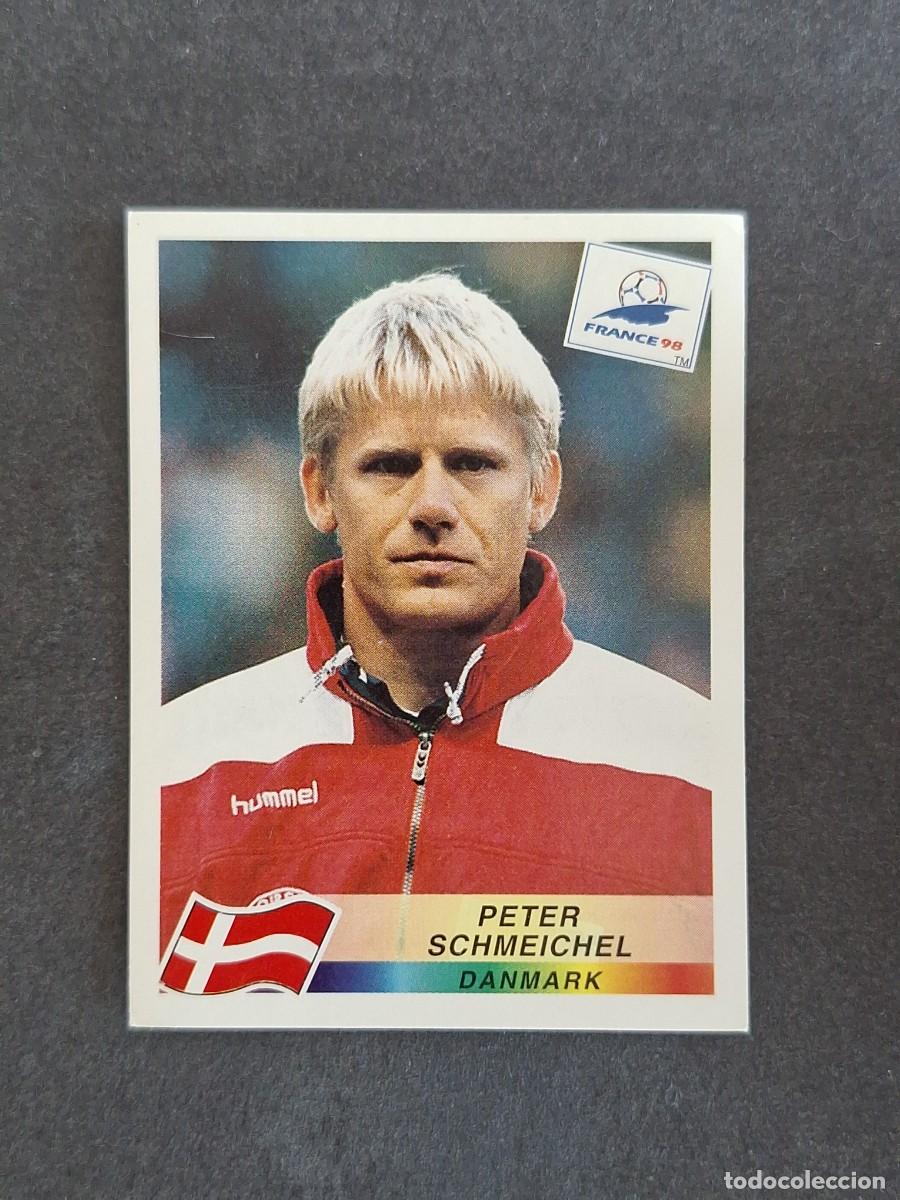 Cromos de f&uacute;tbol: L1 PETER SCHMEICHEL SELECCION DINAMARCA 212 MUNDIAL FRANCIA 98 PANINI NUNCA PEGADO SIN PEGAR