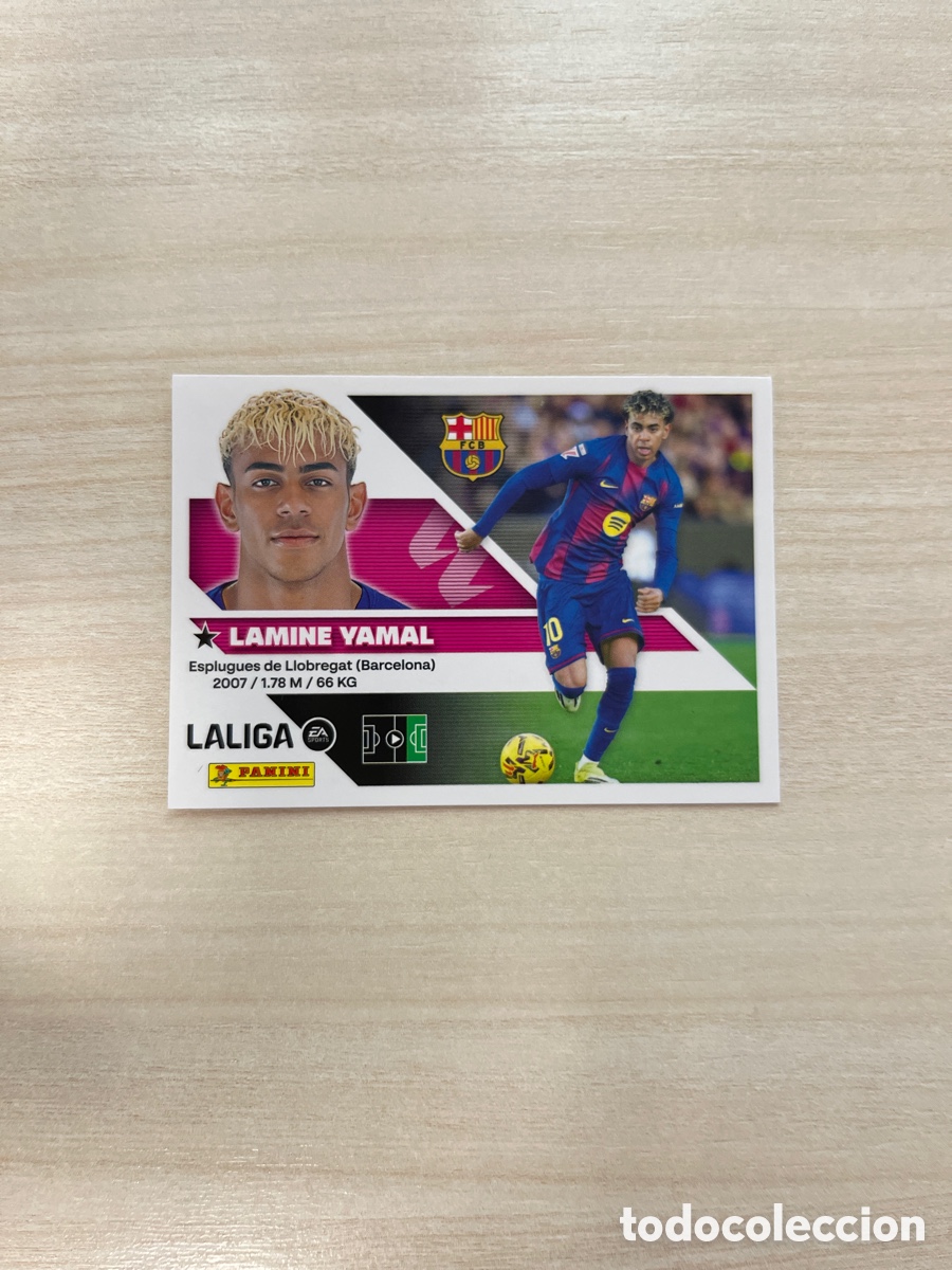 Cromos de f&uacute;tbol: LAMINE YAMAL 20 BARCELONA LIGA ESTE 2026 2027 26 27
