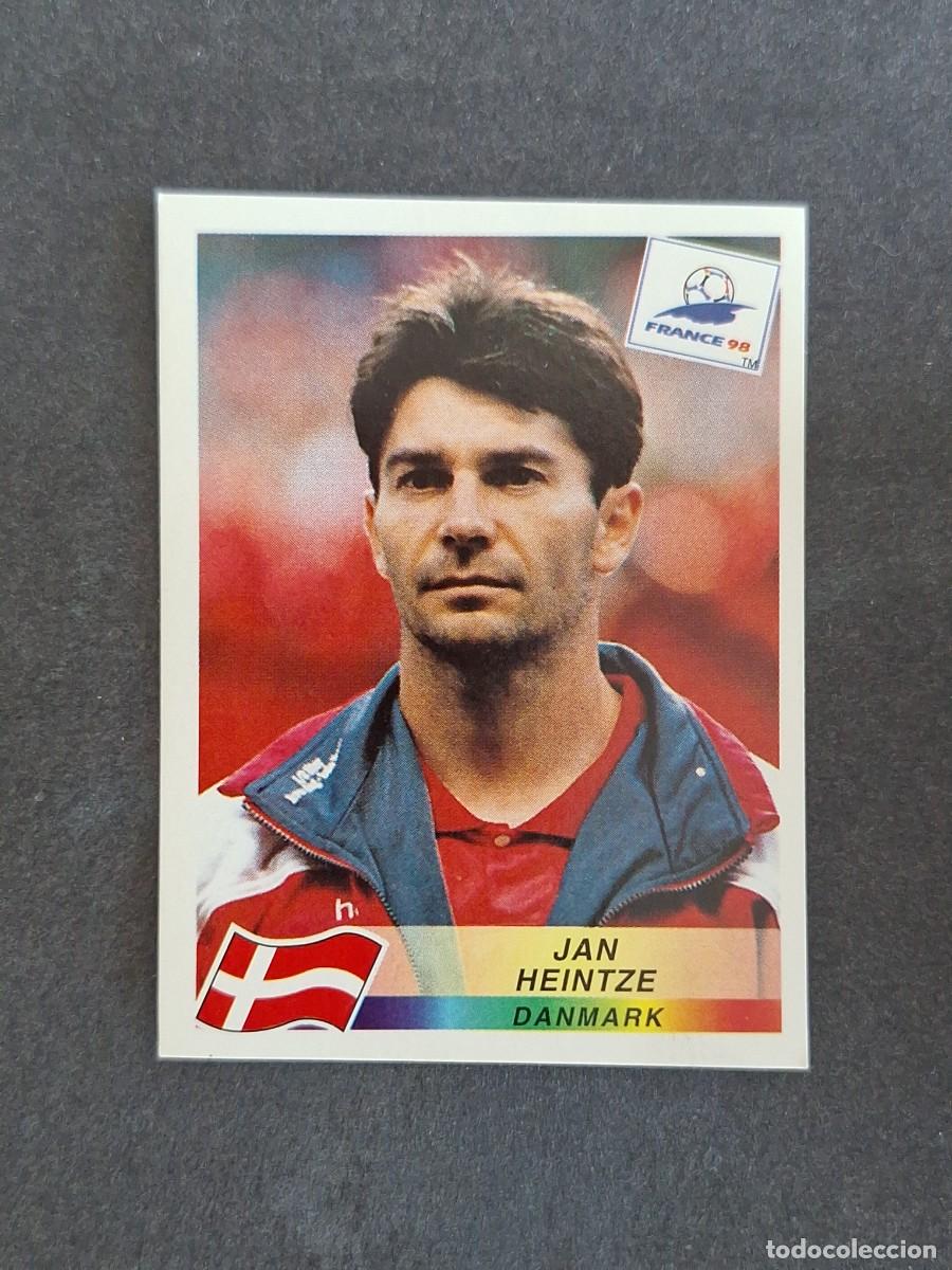 Cromos de f&uacute;tbol: L1 JAN HEINTZE SELECCION DINAMARCA 216 MUNDIAL FRANCIA 98 PANINI NUNCA PEGADO SIN PEGAR