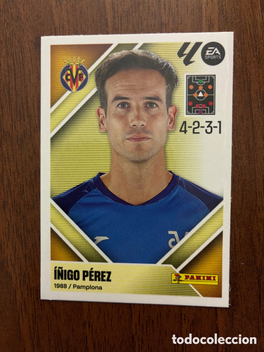 Cromos de f&uacute;tbol: Cromo &Iacute;&ntilde;igo P&eacute;rez - N&ordm; 2 - Villarreal CF Liga EA Sports 2026-27 Panini / Colecciones Este (Nuevo)