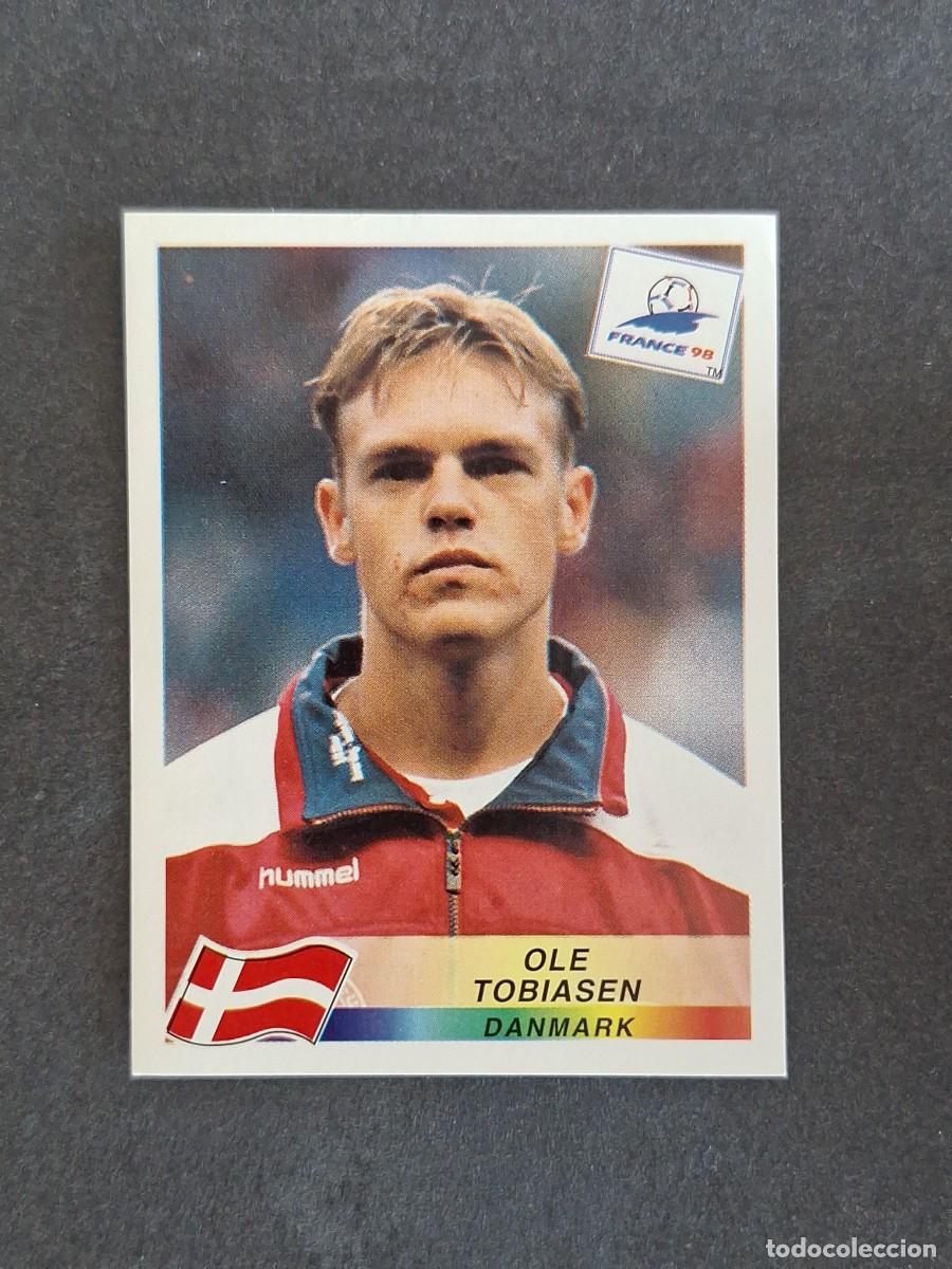 Cromos de f&uacute;tbol: L1 OLE TOBIASEN SELECCION DINAMARCA 217 MUNDIAL FRANCIA 98 PANINI NUNCA PEGADO SIN PEGAR