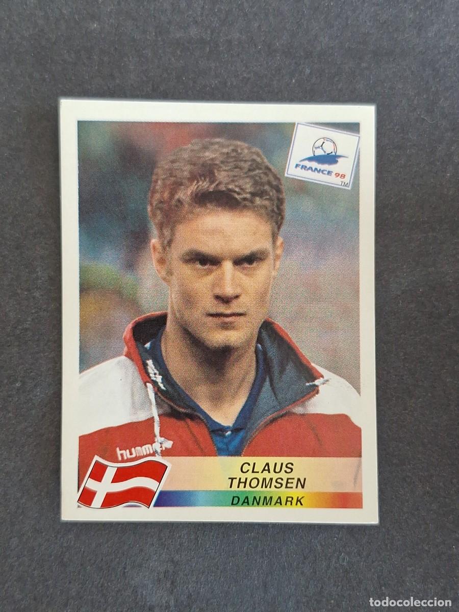 Cromos de f&uacute;tbol: L1 CLAUS THOMSEN SELECCION DINAMARCA 220 MUNDIAL FRANCIA 98 PANINI NUNCA PEGADO SIN PEGAR