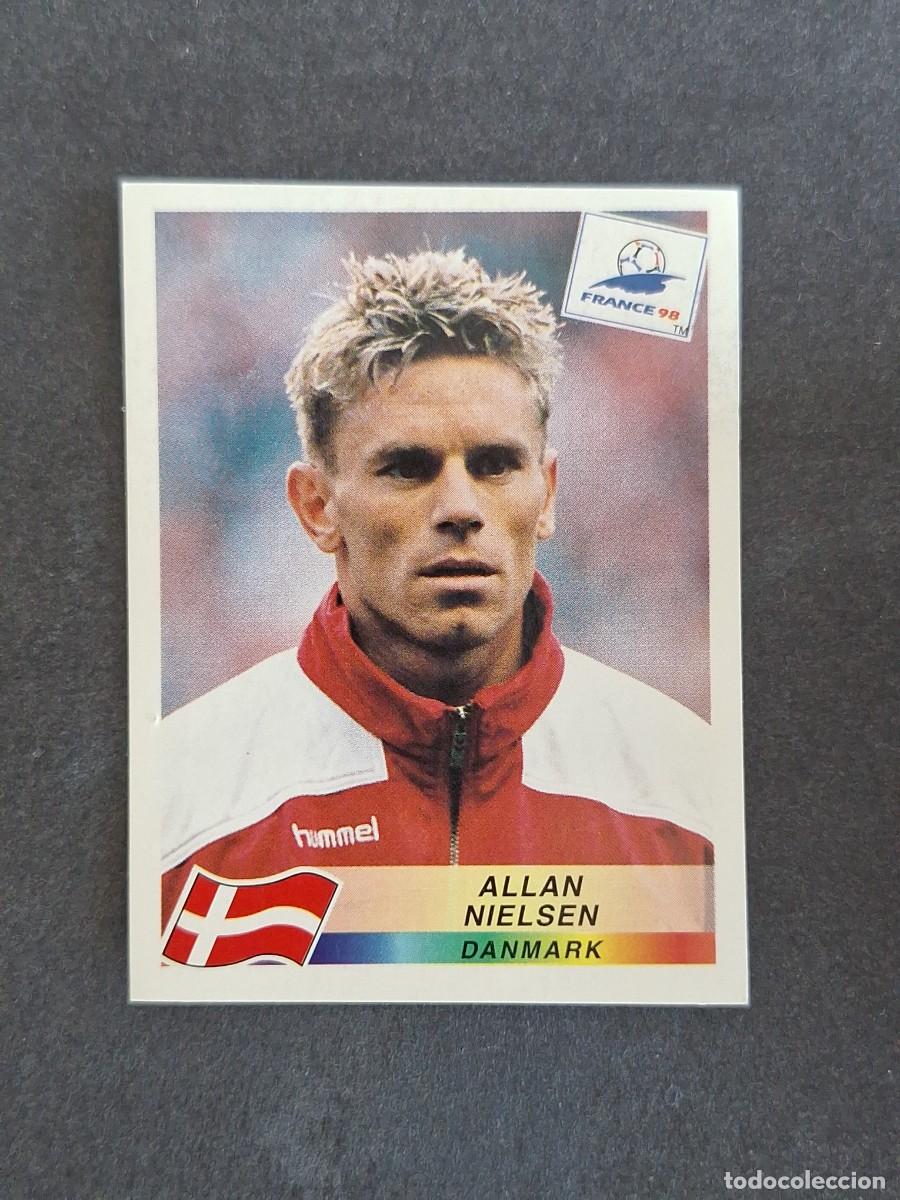 Cromos de f&uacute;tbol: L1 ALLAN NIELSEN SELECCION DINAMARCA 222 MUNDIAL FRANCIA 98 PANINI NUNCA PEGADO SIN PEGAR