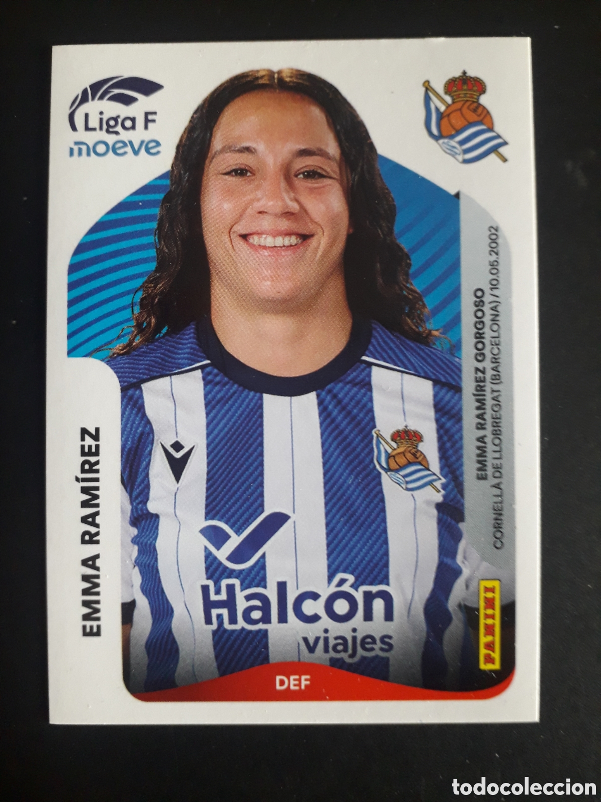 Cromos de f&uacute;tbol: EMMA RAM&Iacute;REZ REAL SOCIEDAD N&deg; 286 LIGA F FEMENINA 2025 2026 25 26 PANINI SIN PEGAR PEDIDO M&Iacute;NIMO 3&euro;.