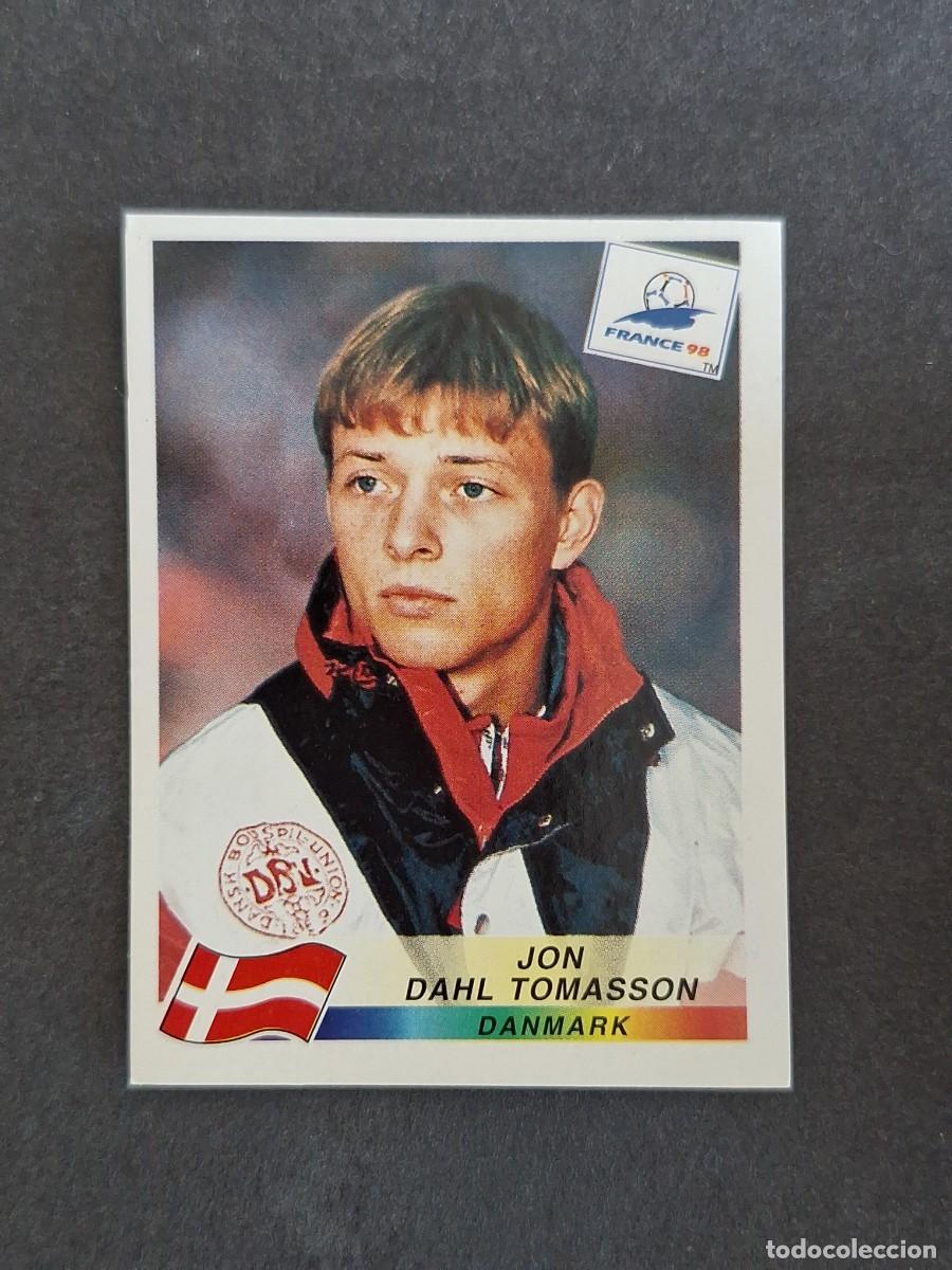 Cromos de f&uacute;tbol: L1 JON DAHL TOMASSON SELECCION DINAMARCA 223 MUNDIAL FRANCIA 98 PANINI NUNCA PEGADO SIN PEGAR
