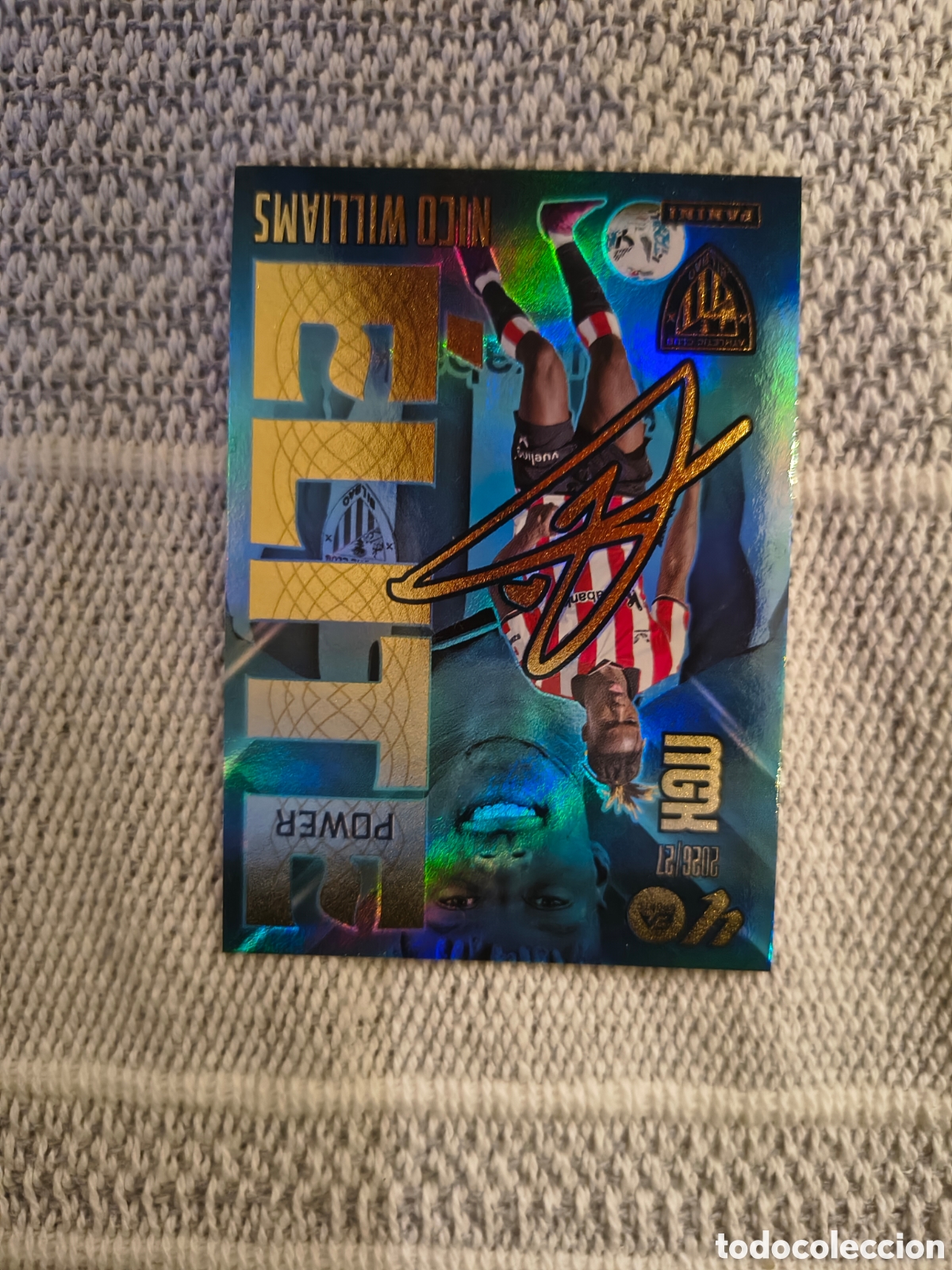 Cromos de f&uacute;tbol: Nico Williams firmada 26/27