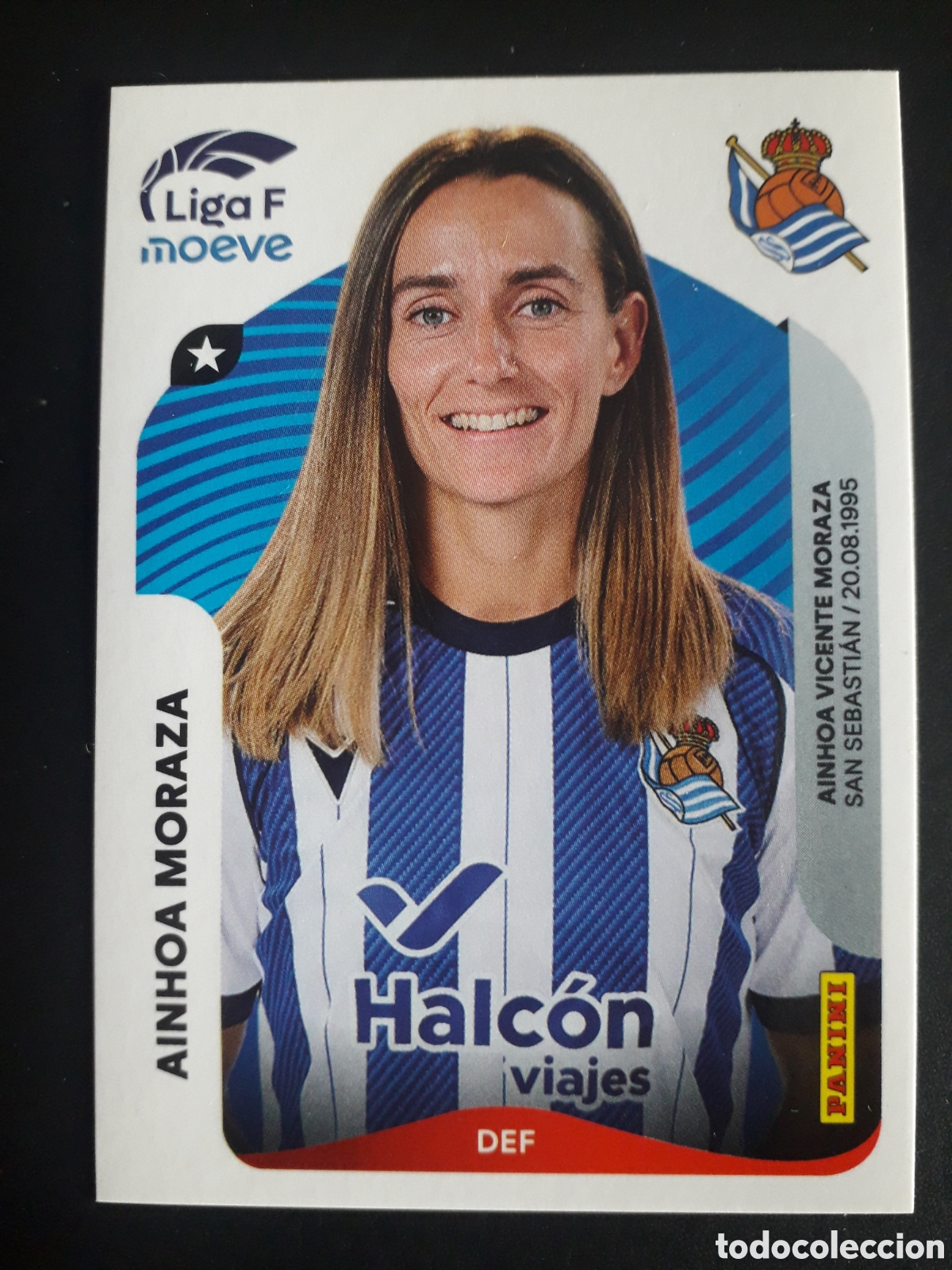 Cromos de f&uacute;tbol: AINHOA MORAZA REAL SOCIEDAD N&deg; 290 LIGA F FEMENINA 2025 2026 25 26 PANINI SIN PEGAR PEDIDO M&Iacute;NIMO 3&euro;