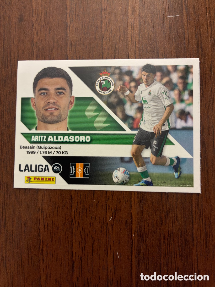 Cromos de f&uacute;tbol: Cromo Aritz Aldasoro - N&ordm; 14 - Real Racing Club. Liga EA Sports 2026-27 Panini / Este (Nuevo)