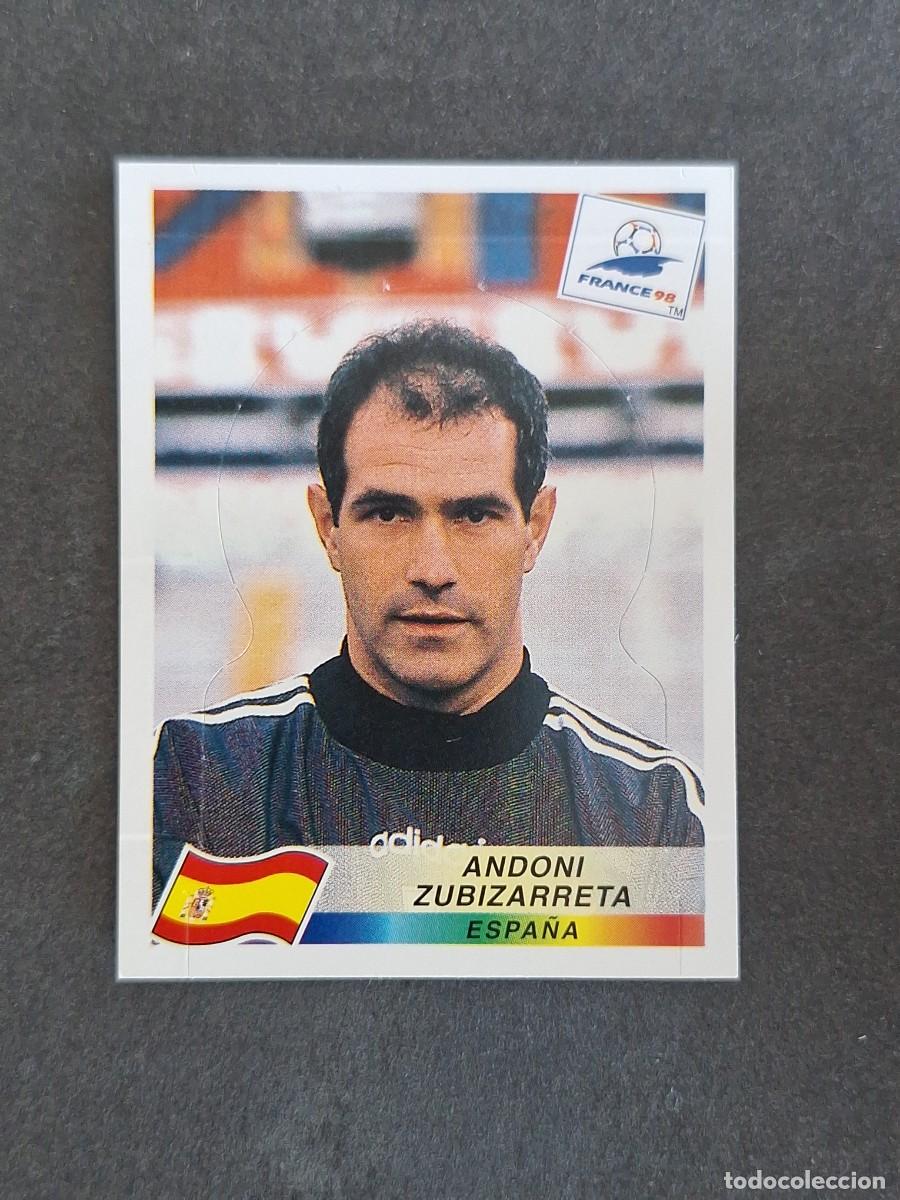 Figurine di Calcio: L1 ANDONI ZUBIZARRETA SELECCION ESPA&Ntilde;A 230 MUNDIAL FRANCIA 98 PANINI NUNCA PEGADO SIN PEGAR
