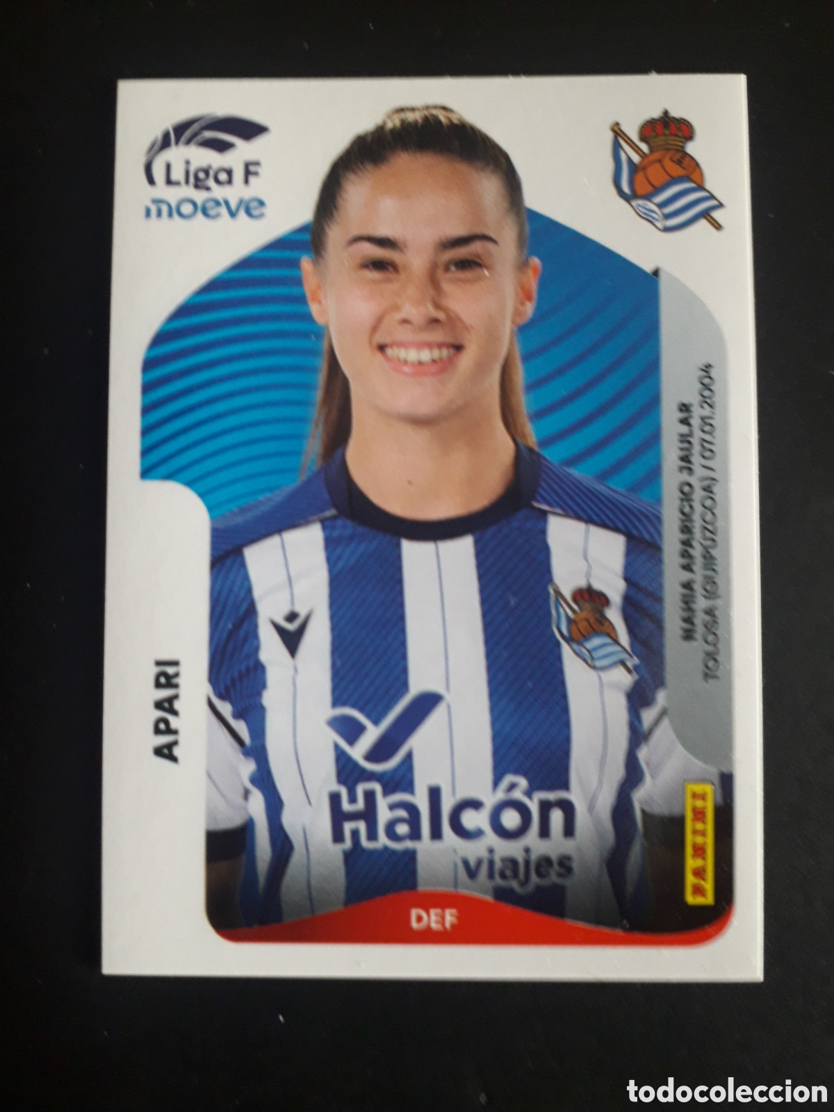 Figurine di Calcio: APARI REAL SOCIEDAD N&deg; 290 LIGA F FEMENINA 2025 2026 25 26 PANINI SIN PEGAR PEDIDO M&Iacute;NIMO 3&euro;