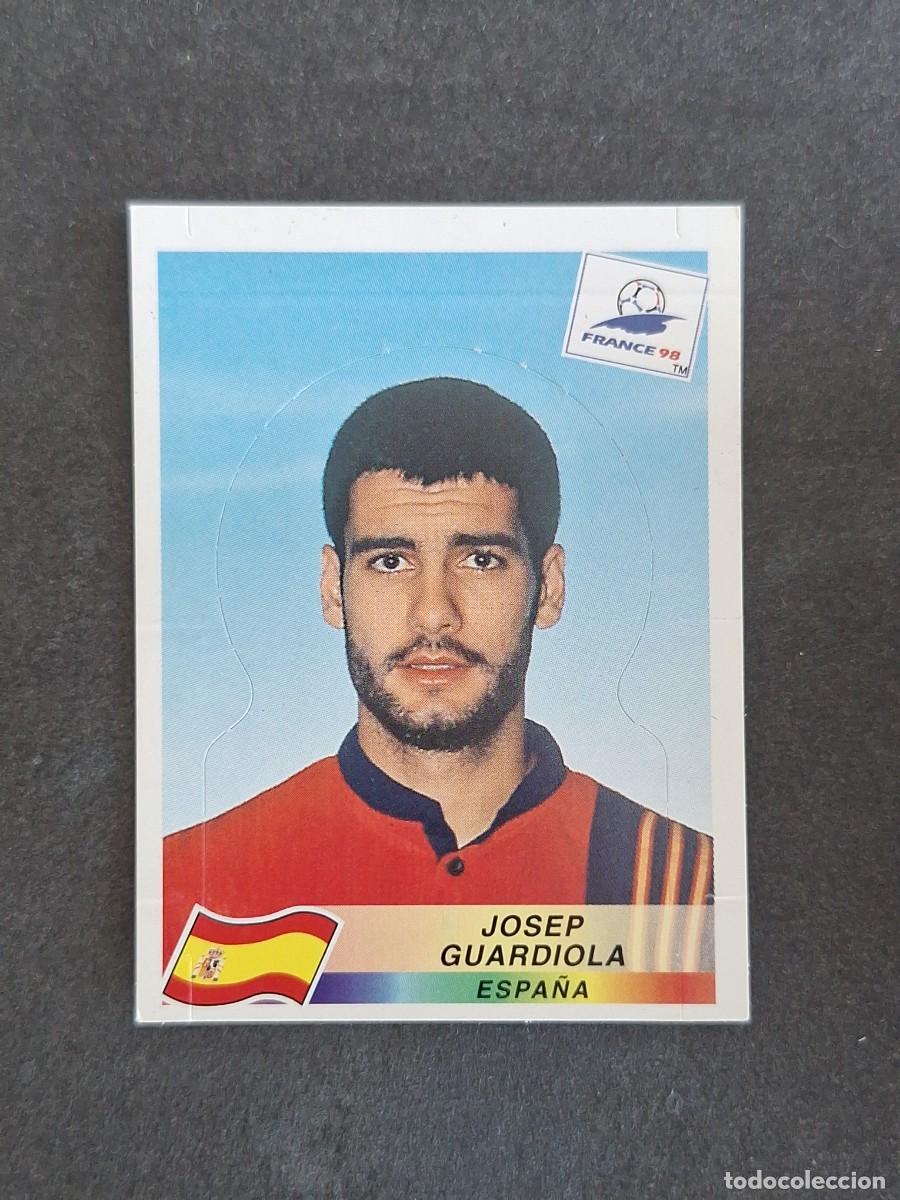 Figurine di Calcio: L1 JOSEP GUARDIOLA SELECCION ESPA&Ntilde;A 238 MUNDIAL FRANCIA 98 PANINI NUNCA PEGADO SIN PEGAR