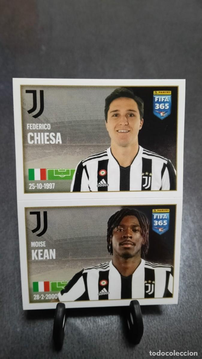 Cromos de f&uacute;tbol: Fifa 365 2021 2022 Chiesa Kean 267 Juventus Sin Pegar