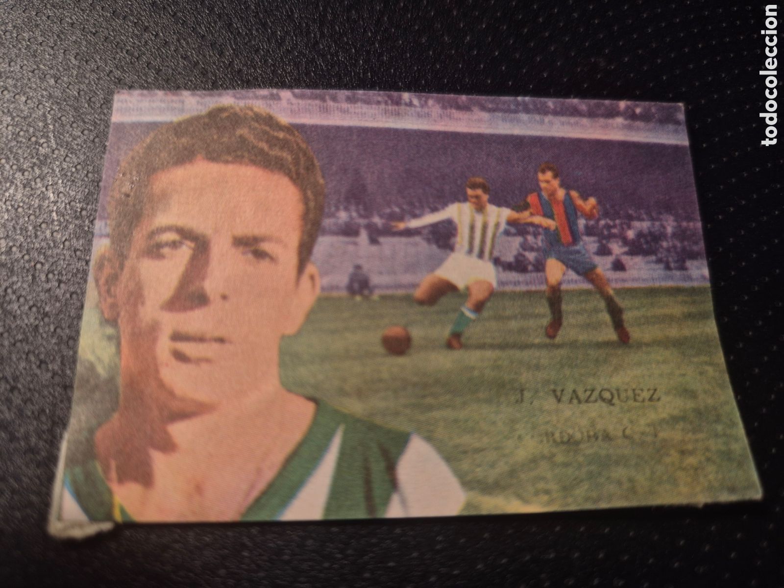 Cromos de f&uacute;tbol: J VAZQUEZ CORDOBA C F LIGA 1962 63 62 63 DISGRA FHER