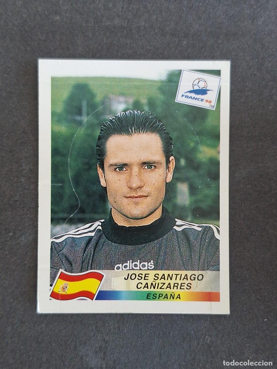 Cromos de f&uacute;tbol: L1 JOSE SANTIAGO CA&Ntilde;IZARES SELECCION ESPA&Ntilde;A 245 MUNDIAL FRANCIA 98 PANINI NUNCA PEGADO SIN PEGAR