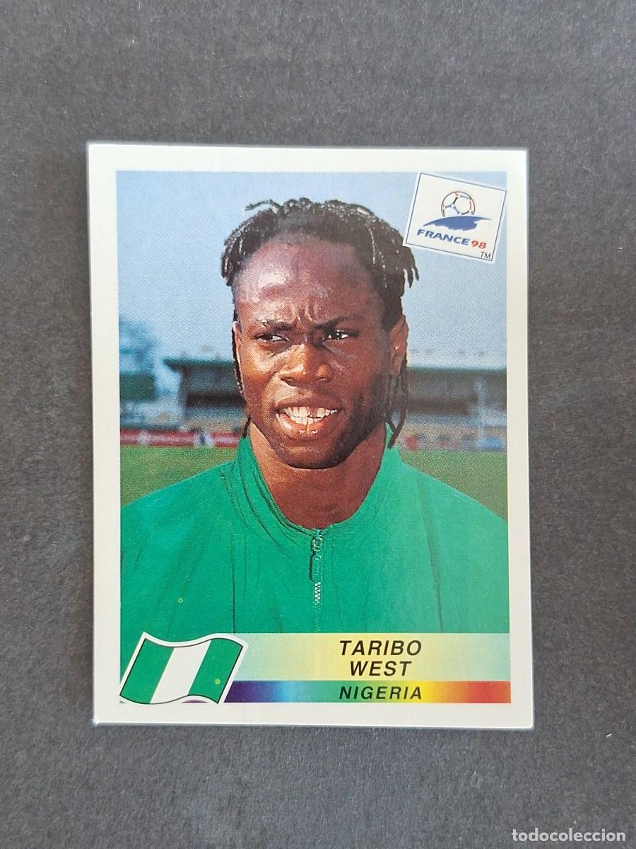 Cromos de f&uacute;tbol: L1 TARIBO WEST SELECCION NIGERIA 248 MUNDIAL FRANCIA 98 PANINI NUNCA PEGADO SIN PEGAR