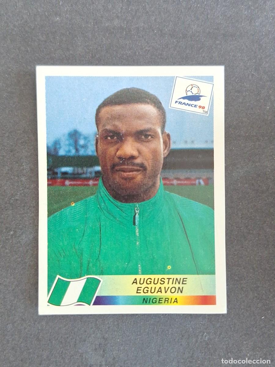 Cartes &agrave; collectionner de Football: L1 AUGUSTINE EGUAVON SELECCION NIGERIA 252 MUNDIAL FRANCIA 98 PANINI NUNCA PEGADO SIN PEGAR