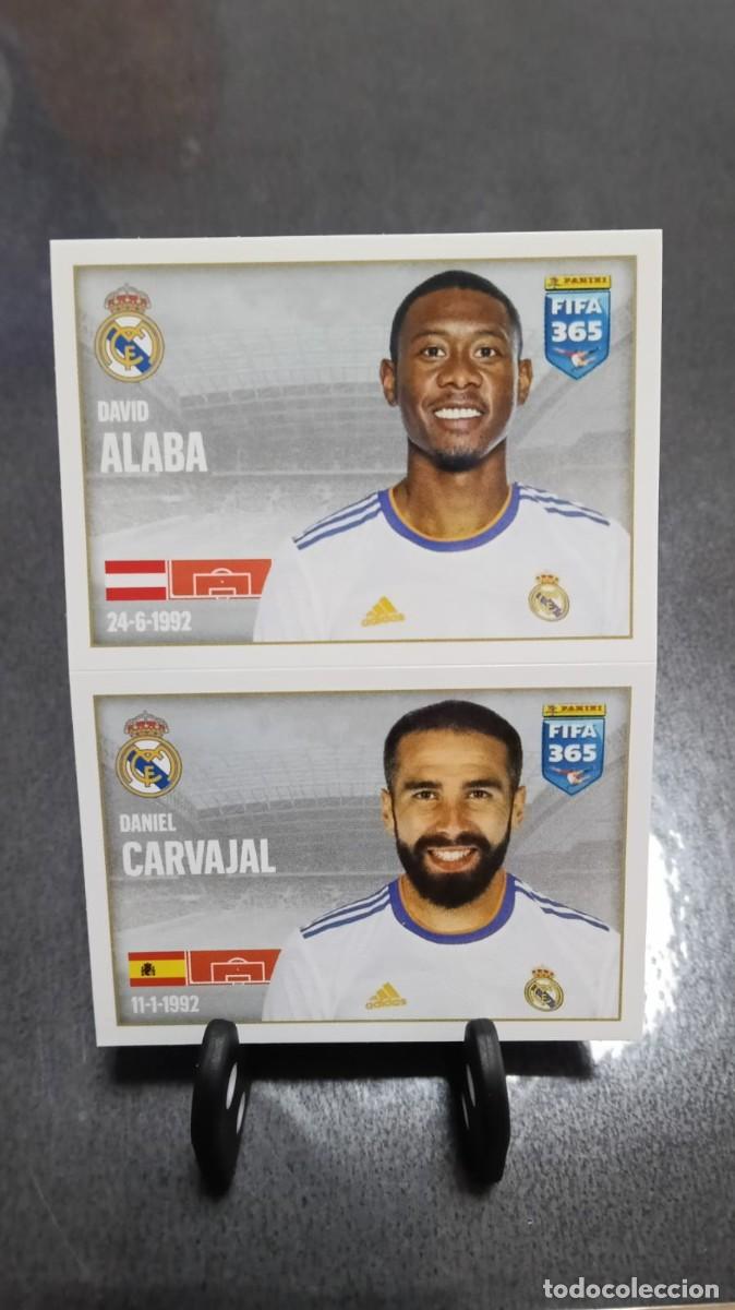 Cromos de f&uacute;tbol: Fifa 365 2021 2022 Alaba Carvajal 125 Real Madrid Sin Pegar