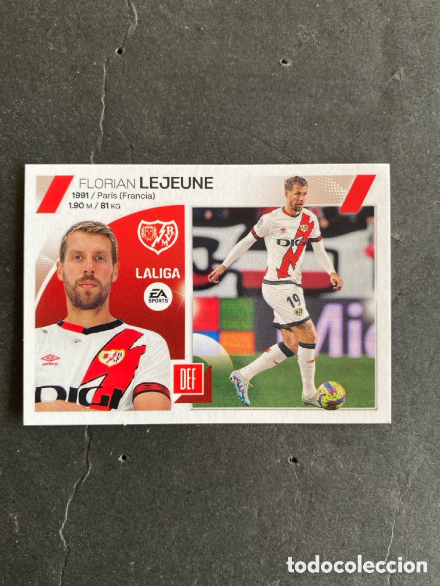 Cromos de f&uacute;tbol: Cromo liga 23/24 Rayo Vallecano N* 7