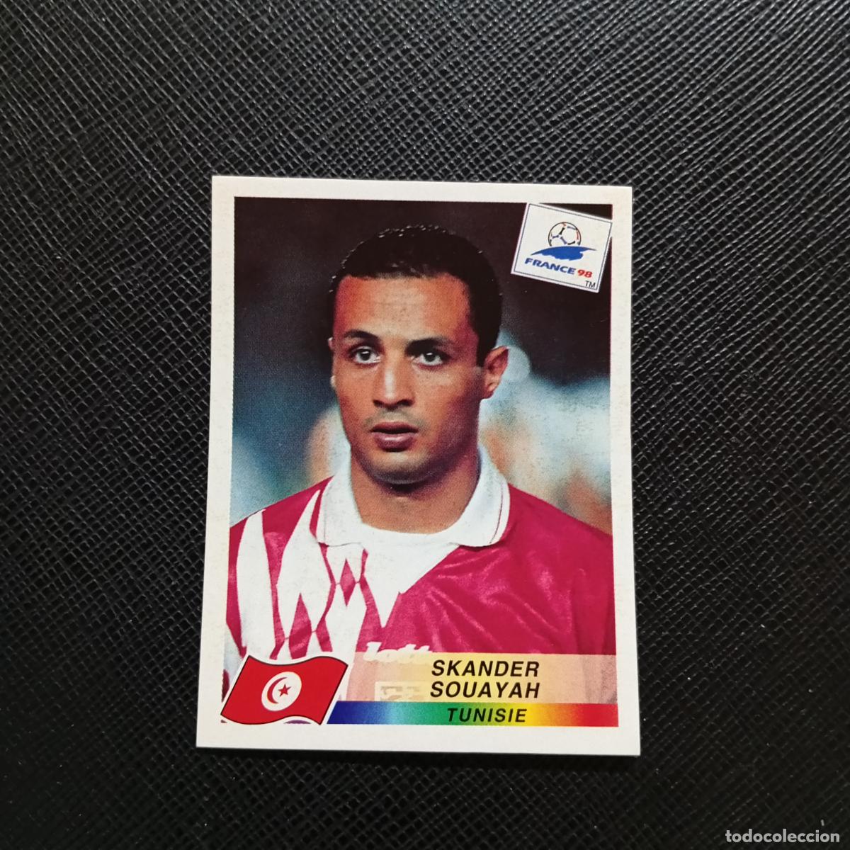 Cromos de f&uacute;tbol: 492 SKANDER SOUATAH TUNEZ PANINI 1998 MUNDIAL CROMO FUTBOL FRANCIA 98 - SIN PEGAR - A22 PG352 B