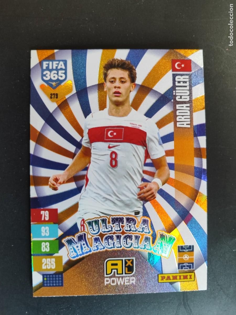 Cromos de f&uacute;tbol: ADRENALYN XL FIFA 365 2027 CARD ULTRA MAGICIAN GULER TURQUIA # 279 PANINI