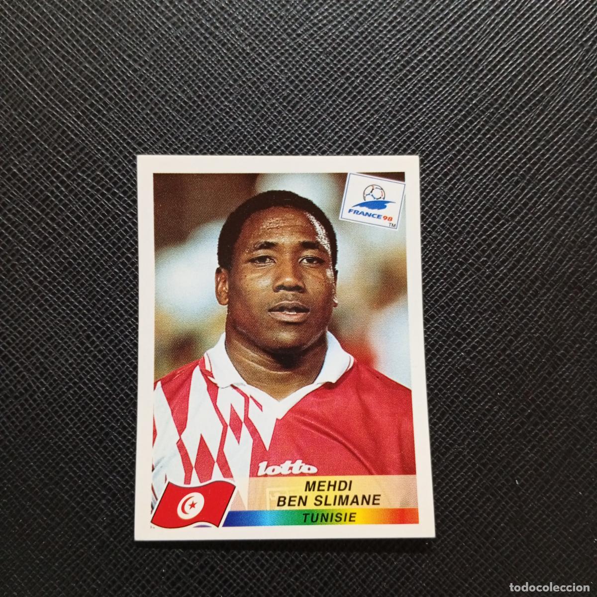 Cromos de f&uacute;tbol: 495 MEHDI BEN SLIMANE TUNEZ PANINI 1998 MUNDIAL CROMO FUTBOL FRANCIA 98 - SIN PEGAR - A22 PG352