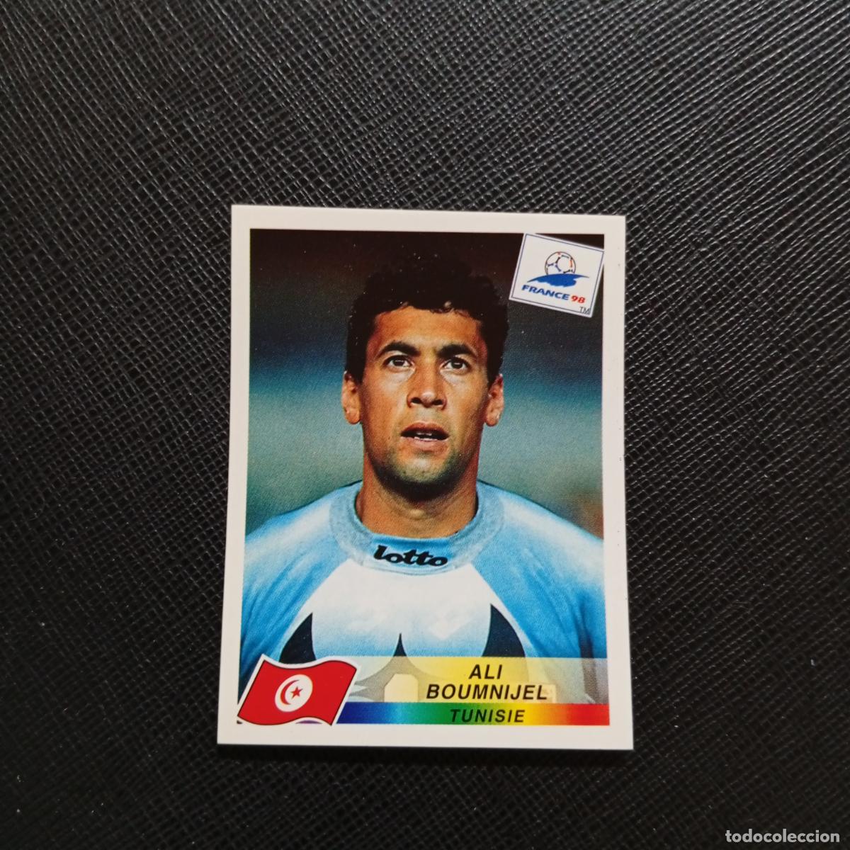 Cromos de f&uacute;tbol: 497 ALI BOUMNIJEL TUNEZ PANINI 1998 MUNDIAL CROMO FUTBOL FRANCIA 98 - SIN PEGAR - A22 PG352