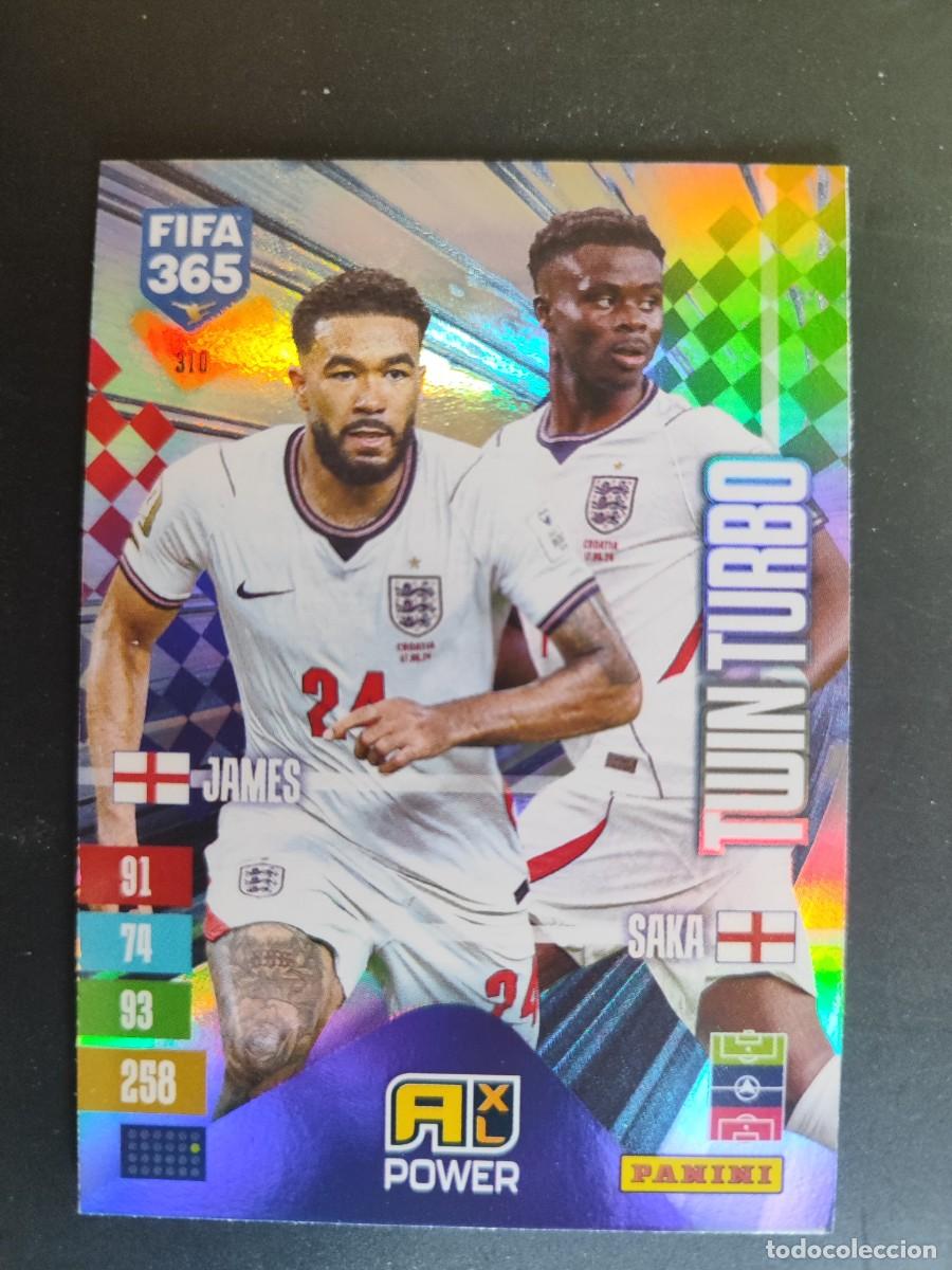 Cromos de f&uacute;tbol: ADRENALYN XL FIFA 365 2027 CARD TWIN TURBO JAMES/SAKA INGLATERRA # 310 PANINI