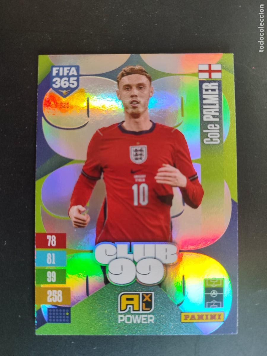 Cromos de f&uacute;tbol: ADRENALYN XL FIFA 365 2027 CARD CLUB99 COLE PALMER INGLATERRA # 325 PANINI